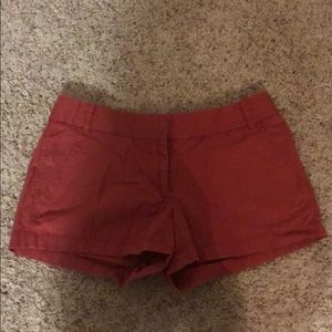 Burnt red chino shorts